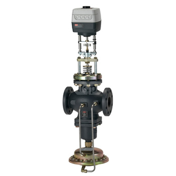 Zawór regulacyjny AFQM, PN 25, DN 65, Natężenie przepływu [m3/h]: 5.60 - 28.00, kołnierz, Wersja montażowa: swobodne