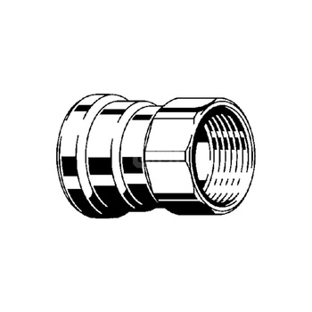 Złącze przejściowe Megapress VIEGA 4212XL jednoczęściowy, stal (cynk/nikiel), 2 1/2'' (mz x gz) z uszczelką