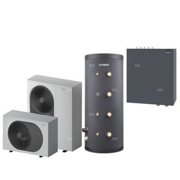 Pakiet 1 - Pompa ciepła powietrzna powietrze-woda monoblok TERMET Heat Gold 6 DC 4.5 kW 230 V + Zasobnik buforowy TERMET ENERGY 100 + Moduł hydrauliczny T-Box 13 Pro PG HP
