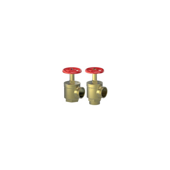 P.POŻ. ZAWÓR HYDRANTOWY KĄTOWY Z WLOTEM ROWKOWYM TYPU GROOVE I ZEWNĘTRZNYM NPT, MOSIĄDZ 2 1/2'' GROOVE x 2 1/2'' NPT GZ