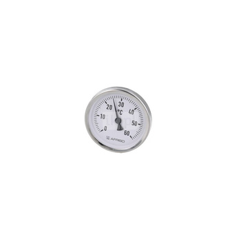 Termometr bimetaliczny AFRISO ATh F fi 80 mm 0…60'C połączenie ax