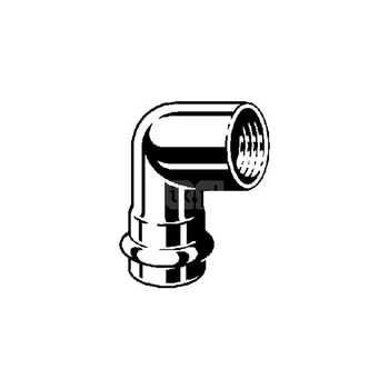 Złącze przejściowe Sanpress 90' VIEGA 23142 jednoczęściowy, stal nierdzewna / stal nierdzewna, 15 mm, 1/2'' (mz x gw)