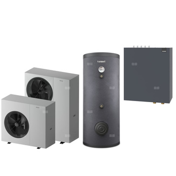 Pakiet 2 - Pompa ciepła powietrzna powietrze-woda monoblok TERMET Heat Platinum 13 EVI/DC 9.5 kW 380 V + Zasobnik c.w.u. TERMET AQUA 300 + Moduł hydrauliczny T-BOX 13 PG HP
