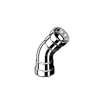 Łuk Megapress 45' VIEGA 4226 jednoczęściowy, stal (cynk/nikiel), 2'' (mz x mz) z uszczelką