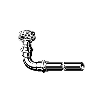 Odpływ stal nierdzewna, nie występuje: syfon, nr wzoru 5422 G: 1¼ fi: 63 d: 35 L: 475