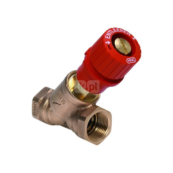 Kombi 3-Plus czerwony, zasilanie, 1 1/2", gw. wewn.