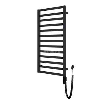 Grzejnik elektryczny (suszarka) INSTAL-PROJEKT POPPY ELECTRO, wym. 670 (775 z grzałką)/400 mm, kolor czarny,  moc 300 W