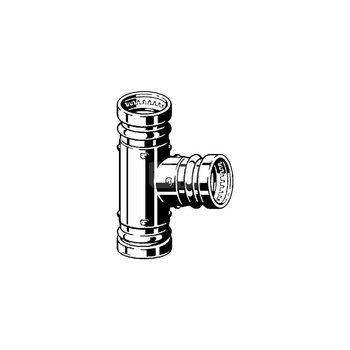 Trójnik VIEGA 2218XL brąz (stan surowy) 76.1 mm x 76.1 mm x 76.1 mm (mz x mz x mz)