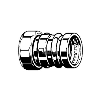 Złącze przyłączeniowe Sanpress VIEGA 2263XL dwuczęściowy, brąz / brąz, 3'' x 76.1 mm (gw x mz), 111 mm, (głębokość: 42 mm) z uszczelką