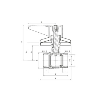428CH Kurek wodny podtynkowy 3/4"