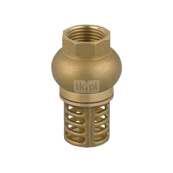 Zawór zwrotny FERRO z mosiężnym koszem ssącym 3/4'' GW PN 10 max. 100'C