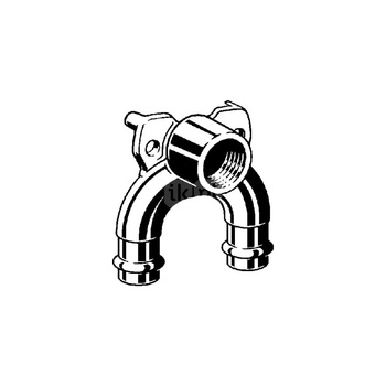 Uchwyt montażowy ścienny VIEGA 22287LF brąz kremowy Gwint wewnętrzny x zz x zz 1/2'' x 18mm x 18mm