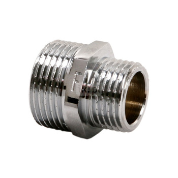 Nypel FERRO redukcja, mosiądz (chrom), 3/4'' x 1/2'' (GZ)