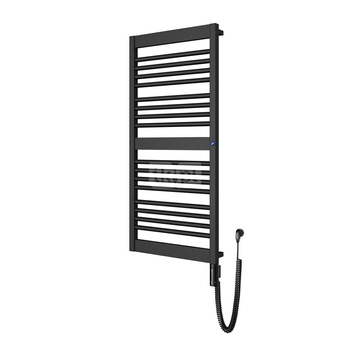 Grzejnik elektryczny (suszarka) INSTAL-PROJEKT FRAME ELECTRO, wym. 1075 (1180 z grzałką)/500 mm, kolor czarny mat,  moc 600 W