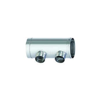 SPS Trójnik koncentryczny DN 180/250 87' podłączeniowy 2 x150mm do kotła MCA160 wyjście spalin lewe