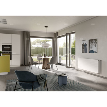 Kermi®x-flair® Line-V typ 33 605x1805 biały, 10 bar, zaworowy lewy, z osłonami