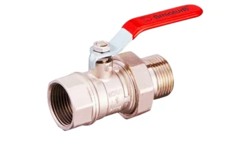 Zawór kulowy N/W śrubunk.1/2" rączka KFA