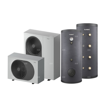 Pakiet 4 - Pompa ciepła powietrzna powietrze-woda monoblok TERMET Heat Gold 15 DC 12 kW 380 V + Zasobnik c.w.u. TERMET AQUA 300 + Zasobnik buforowy TERMET ENERGY 200