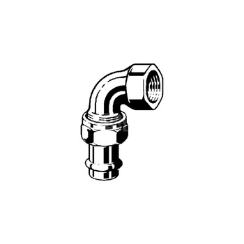 Złącze przejściowe Sanpress 90' VIEGA 2355 jednoczęściowy, stal nierdzewna / stal nierdzewna, 35 mm, 1 1/4'' (mz x gw) z uszczelką