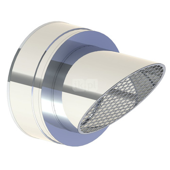 Zakończenie komina ścięte z siatką JEREMIAS 5-DWECO1339 stal nierdzewna fi 100 mm