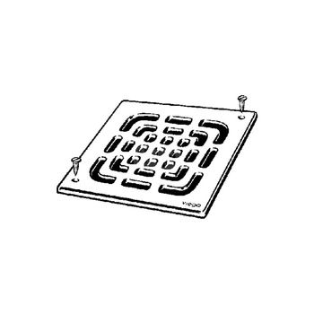 Kratka VIEGA 49332 kwadratowa ze stalowai nierdzewnej 143x143mm do wpustu