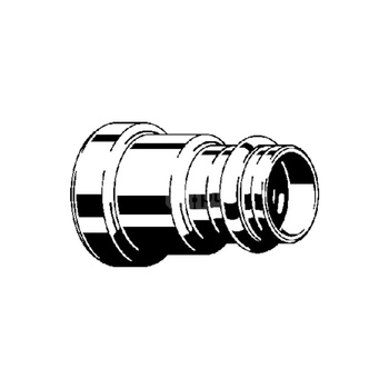 Złącze przejściowe Megapress VIEGA 42132 jednoczęściowy, brąz / brąz, 1 1/4'' x 35 mm (złącze zaprasowywane), 78 mm z uszczelką