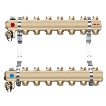 Rozdzielacz 4-drogowy z zaworami odcinającymi obwody, standard