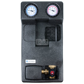 Grupa pompowa AFRISO PrimoTherm 180-2 DN 25 3-WM Vario GZ x GW 1 1/2'' x 1'', z zaworem mieszającym, z izolacją