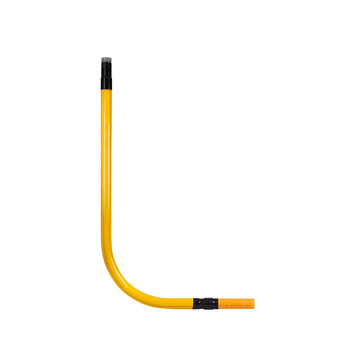 Przyłącze gazu stalowe z rury preizolowanej, PE63 x gwint 1 1/2", L=1500xH=1500