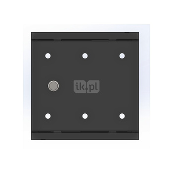 Skrzynka gazowa 250x250 wnękowa, stalowa, RAL 7016 antracyt