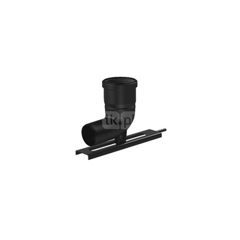 Kolano 87 60/80mm z podporą i szyną mocującą