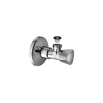 Zawór kątowy SANLAND 1/2"x 3/8" z sitkiem chrom