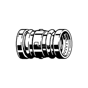 Mufa Sanpress VIEGA 22155XL jednoczęściowy, brąz (stan surowy) / brąz (stan surowy), 88,9 mm (mz x mz), 115 mm