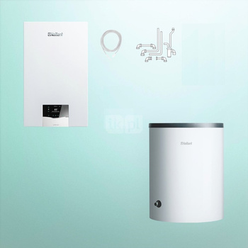 Pakiet - Kocioł gazowy jednofunkcyjny VAILLANT ecoTEC plus VC 30CS/1-5 kondensacyjny wiszący 3.9 - 33.3 kW + Zasobnik c.w.uVIH R 150/6 B