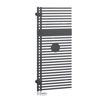 Grzejnik Kermi®Credo®Half®round 1000x450x46, srebro bł./RAL9016,lewa strona