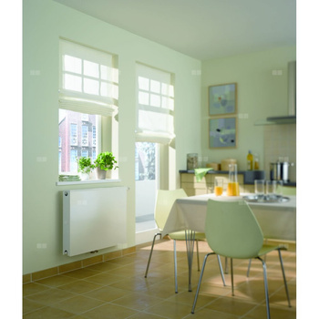 Grzejnik płytowy typ 33 KERMI X2 Plan-Vplus, lewy, z osłoną wym. 905 x 805 mm, kolor biały, moc 2406 W