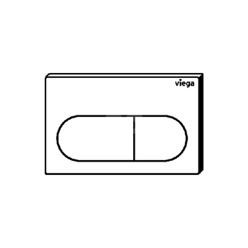 Przycisk do WC ekspozycyjny Prevista Visign for Life 6 nr wzoru 8602.19 płytka maskująca: tworzywo szt. biały alpejski klawisz: tworzywo szt. biały alpejski