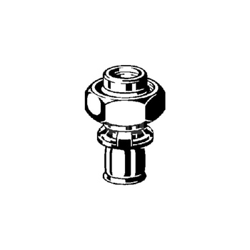 Złącze przyłączeniowe VIEGA 1236 jednoczęściowy, brąz (ocynk ogniowy) / brąz (ocynk ogniowy), 3/4'' x 20 mm (eurokonus x mz)