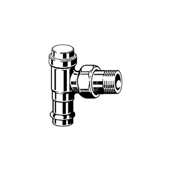 Sanpress-dwuzłączka odpływowa z SC-Contur brąz, nr wzoru 2272.1 d: 15 R: ½