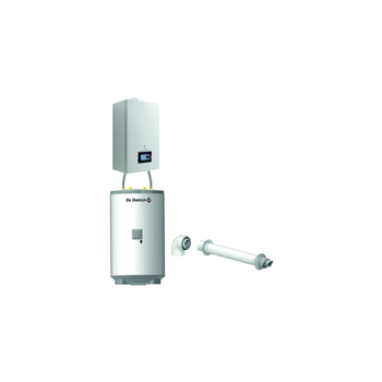 Pakiet - Kocioł gazowy jednofunkcyjny DE DIETRICH Virtuens Smart 15 kondensacyjny wiszący 2.6 - 16.3 kW+ Zestaw powietrzno-spalinowyKoncentryczny PP/Alu fi 60/100 + Zasobnik c.w.uAQUAvie125
