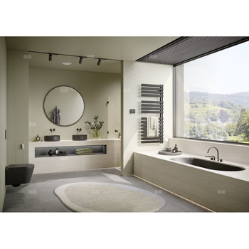 Kermi®Credo®Half®flat-E 1039x37x600 P=600W,srebro,WRS biały,prawo
