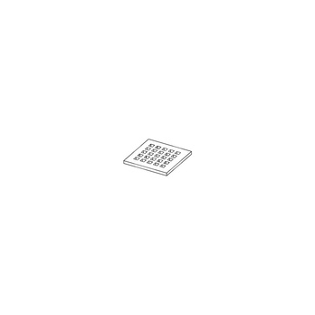 Ruszt ozdobny quadratum 100 x 100 mm do odpływu prysznicowego ze stali nierdzewnej TECE drainpoint S