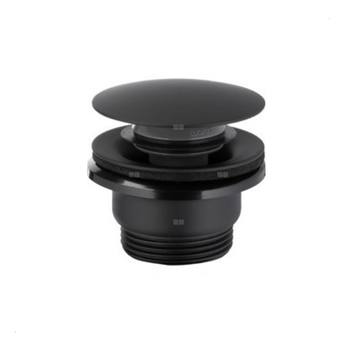 SPUST UMYWALKOWY UNIWERSALNY TYPU KLIK-KLAK, METALOWY, CZARNY