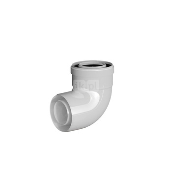 Kolano koncentryczne PP-AL 87 st. DN80/125mm z uszczelkami [EPDM]