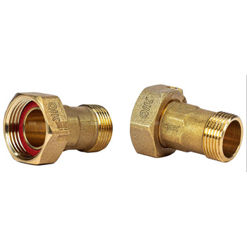 Półśrubunek QIK mosieżny z uszczelką GZ 1''-GW 5/4''