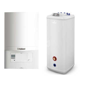Pakiet - Kocioł gazowy jednofunkcyjny VAILLANT ecoTEC pro VC 146/5-3 kondensacyjny wiszący 5.9 - 15.3 kW + Czujnik c.w.u. + Zasobnik c.w.uVulcan 100L stojący
