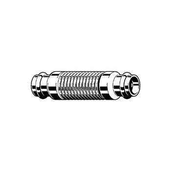 Kompensator osiowy ograniczony VIEGA 2251 metalowy mufa zaciskowa 18 mm, mieszek stal nierdzewna