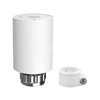 Głowica grzejnikowa bezprzewodowa, RA, elektroniczna M30x1,5, bateryjna, biała w zestawie z adapterem RA