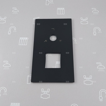 Rozeta z uszczelkami do zestawu podtynkowego LOGON BLACK