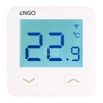 Termostat internetowy ENGO CONTROLS E10-W dwużyłowe 230 v biały z wyświetlaczem